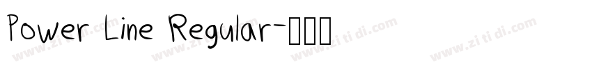 Power Line Regular字体转换 Power Line Regular字体转换